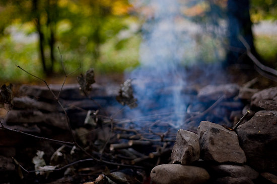 smoking-campfire